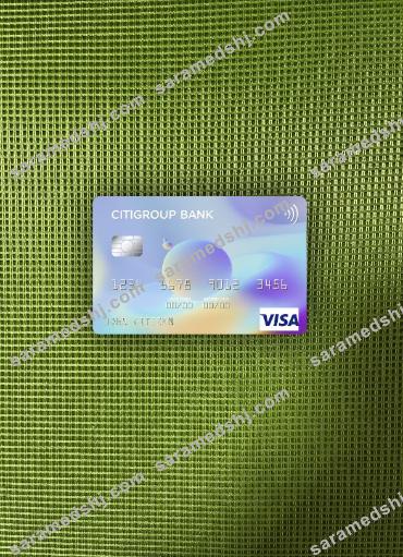 USA Citigroup Bank visa card photolook front
